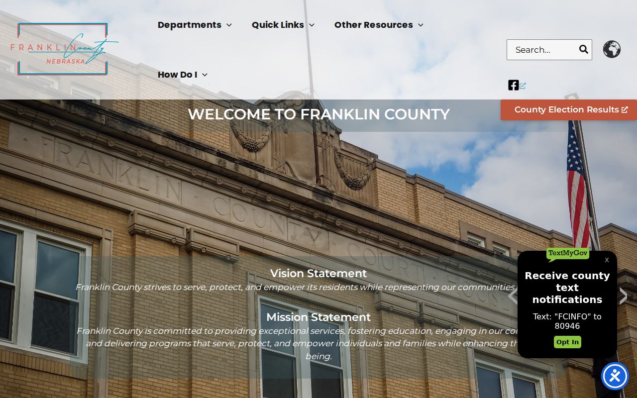 Franklin County court docket local government access reference