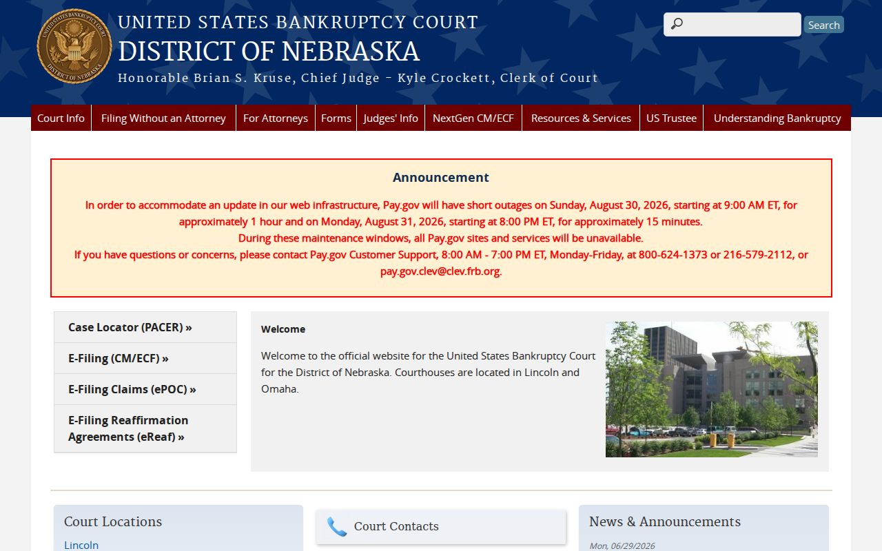 Upland Court Records: U.S. Bankruptcy Court separate federal access route